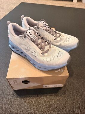 NEW On Cloudsurfer Trail 2 Women’s 11 Glacier Dust Trail Running Shoes